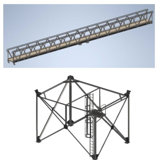 Podiums and gangways